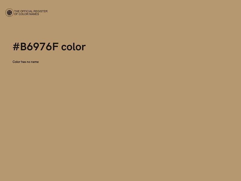 #B6976F color image