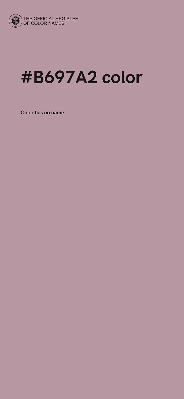 #B697A2 color image