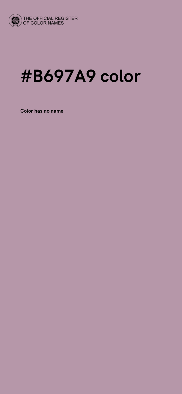 #B697A9 color image