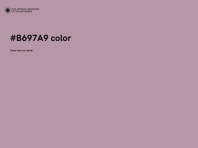#B697A9 color image