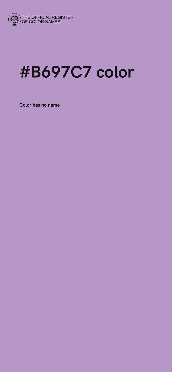 #B697C7 color image
