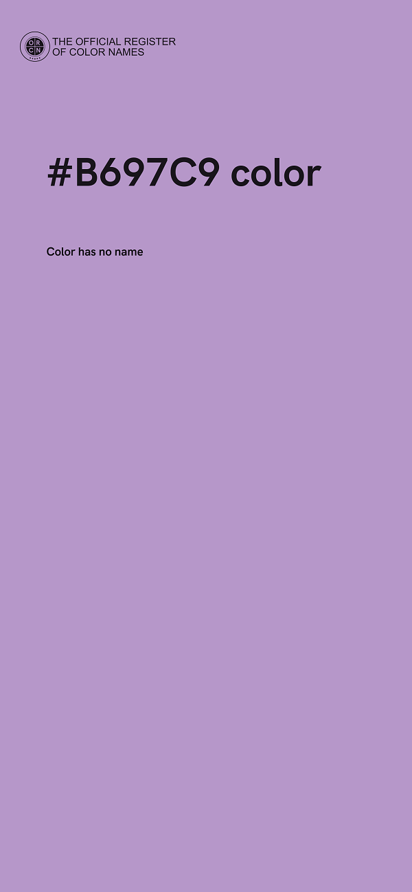 #B697C9 color image