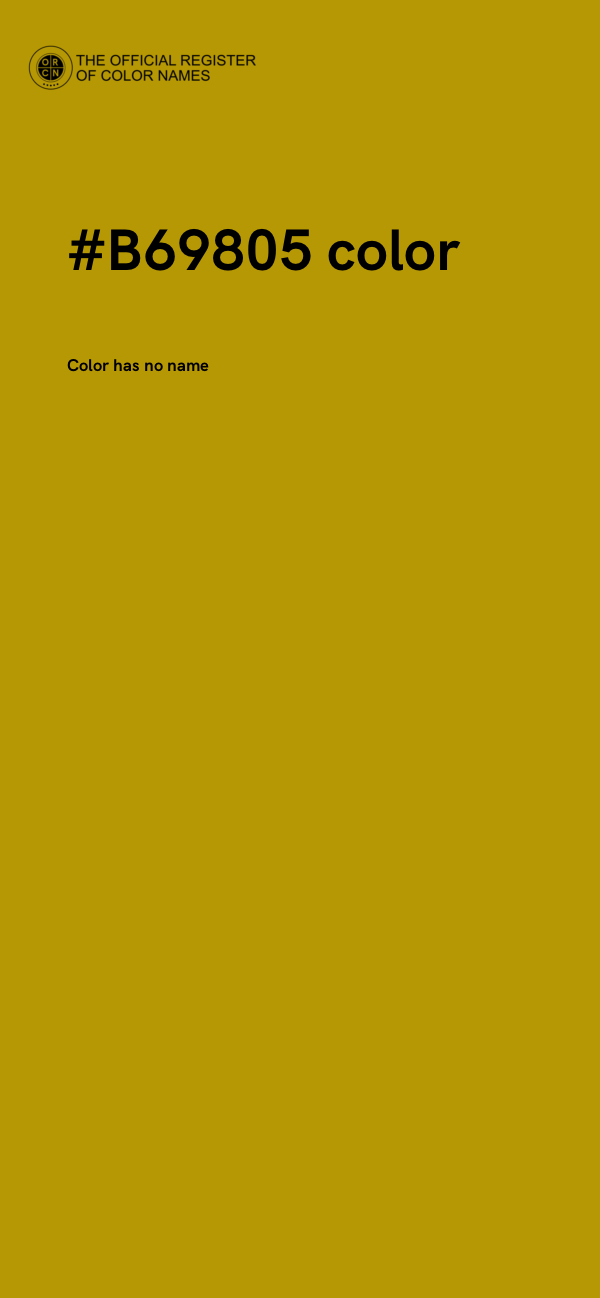 #B69805 color image