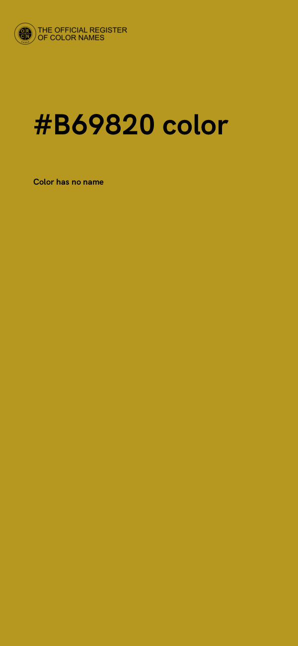#B69820 color image