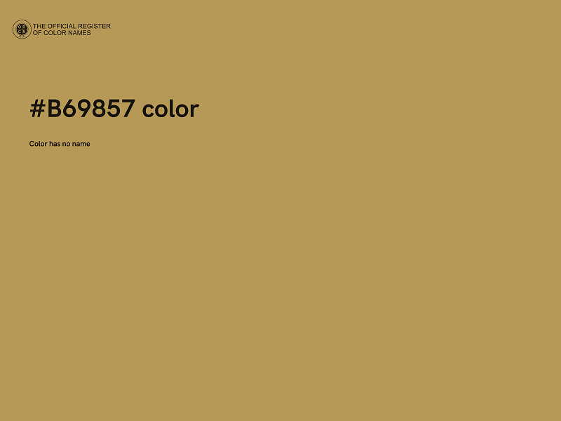 #B69857 color image