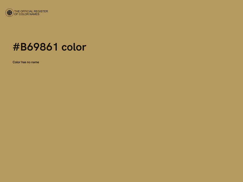 #B69861 color image