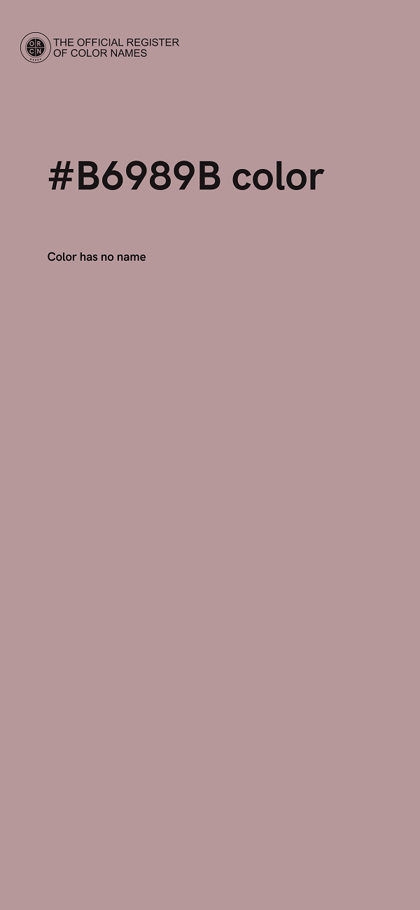 #B6989B color image