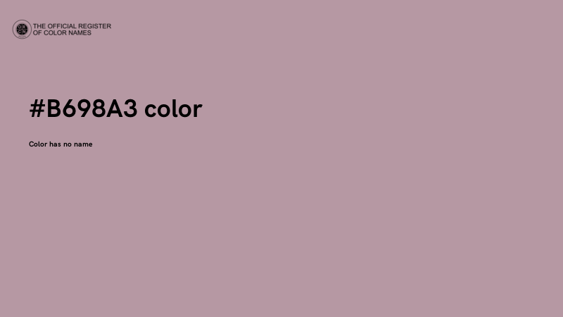 #B698A3 color image