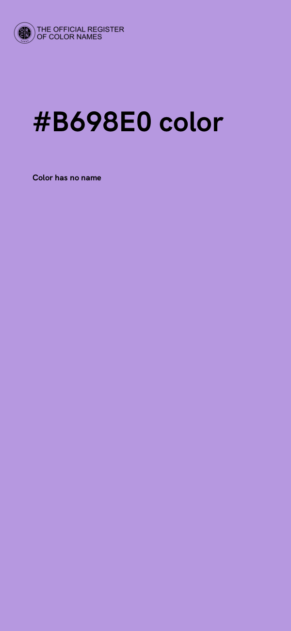 #B698E0 color image