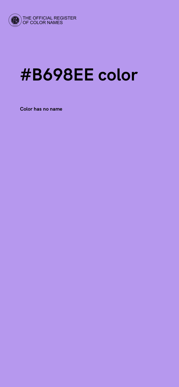 #B698EE color image