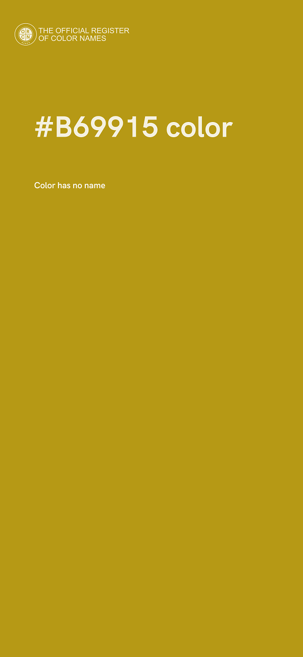 #B69915 color image