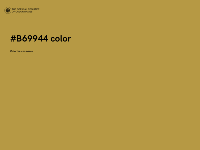 #B69944 color image