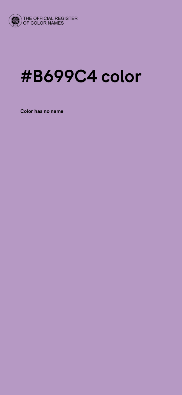 #B699C4 color image