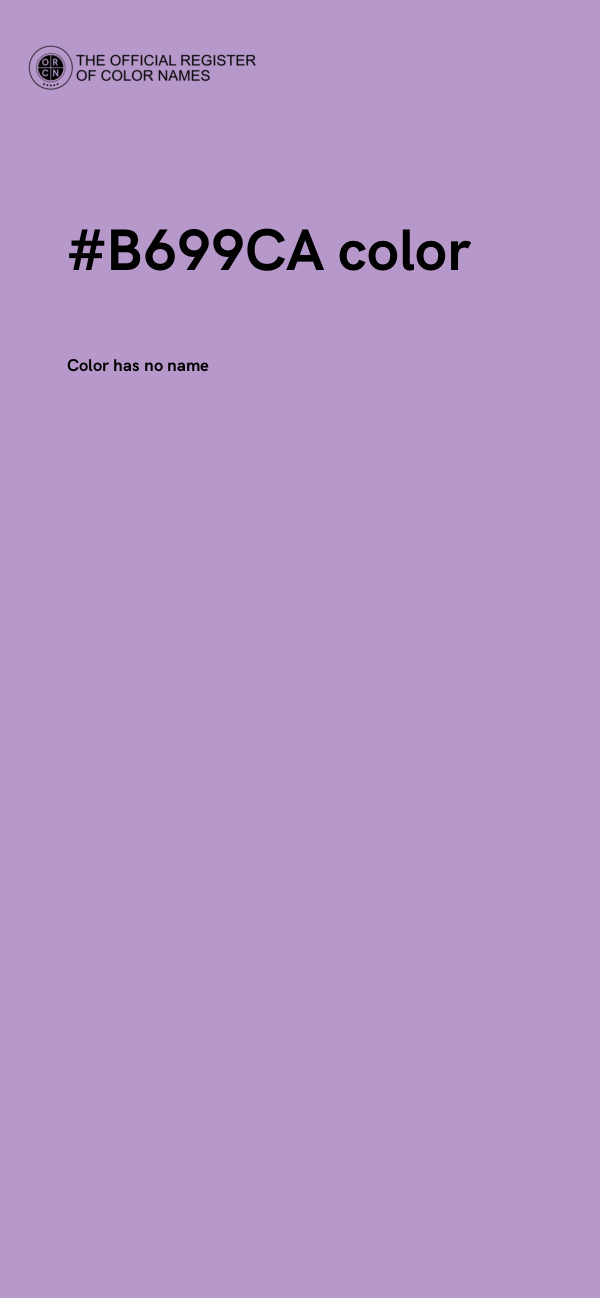 #B699CA color image