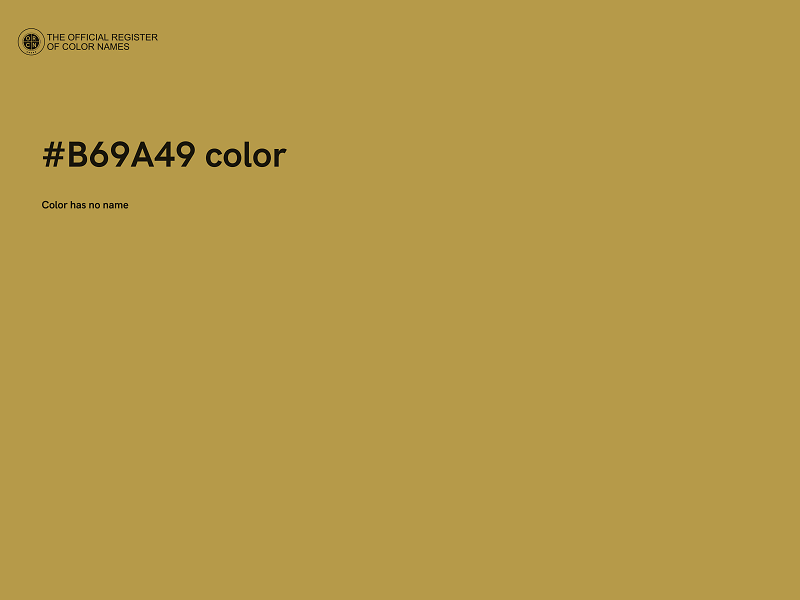 #B69A49 color image
