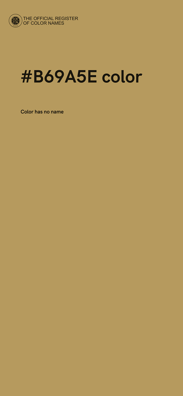 #B69A5E color image