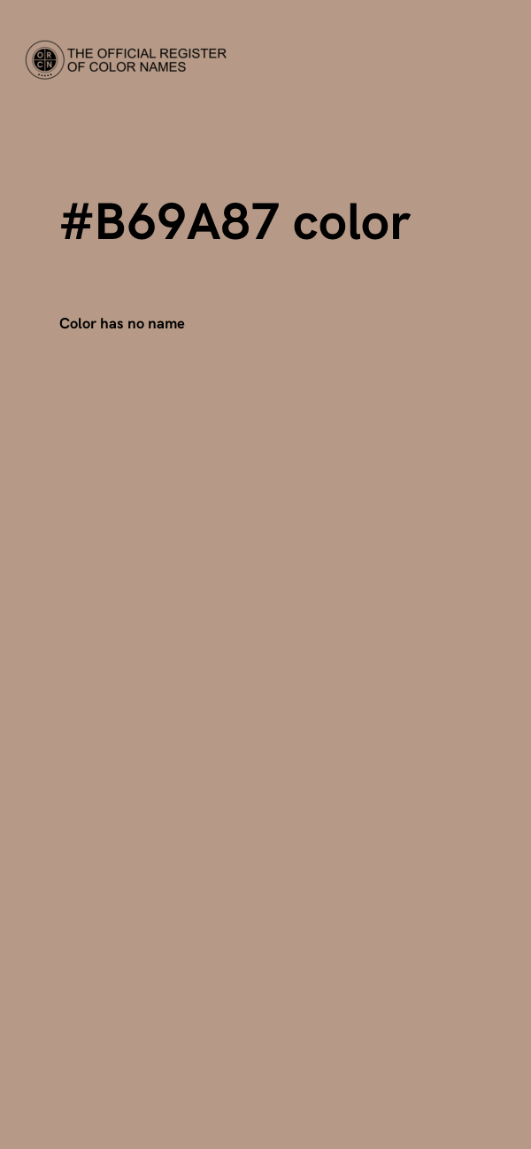 #B69A87 color image