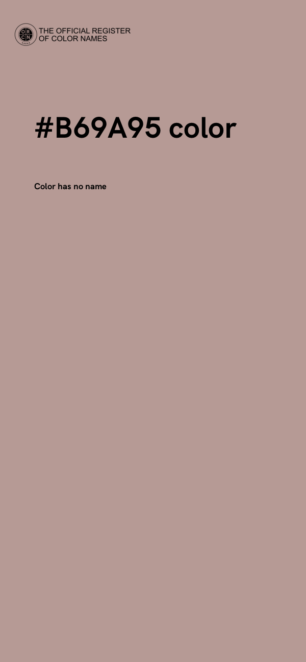 #B69A95 color image