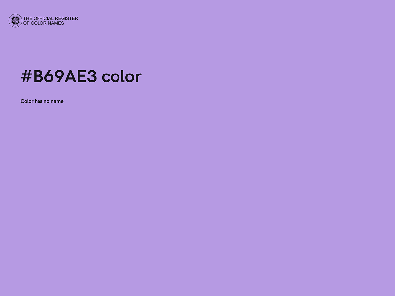 #B69AE3 color image