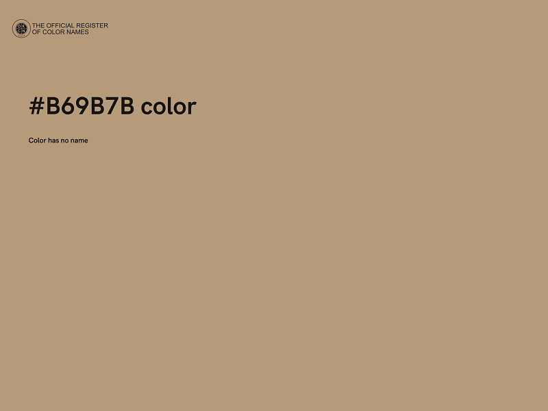 #B69B7B color image