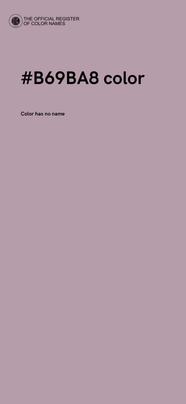 #B69BA8 color image