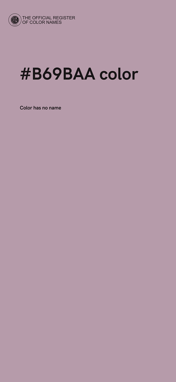 #B69BAA color image