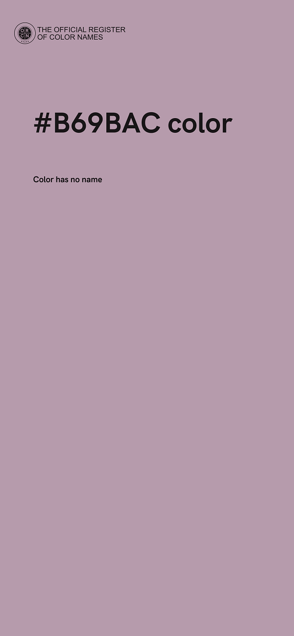 #B69BAC color image