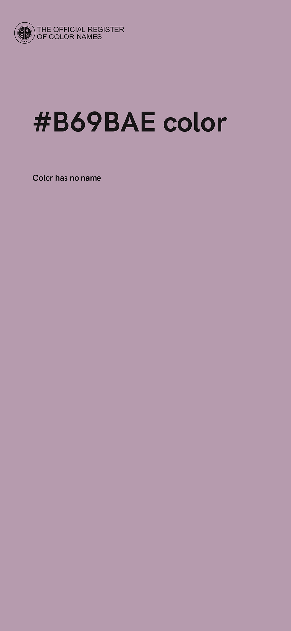 #B69BAE color image