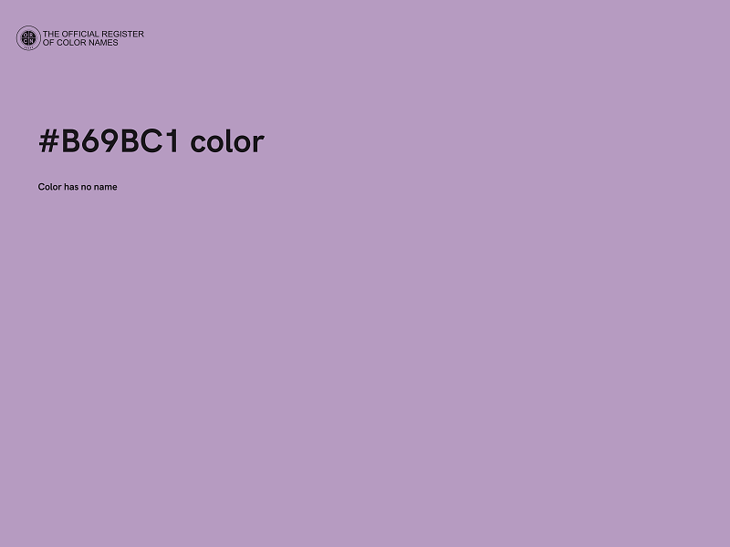 #B69BC1 color image