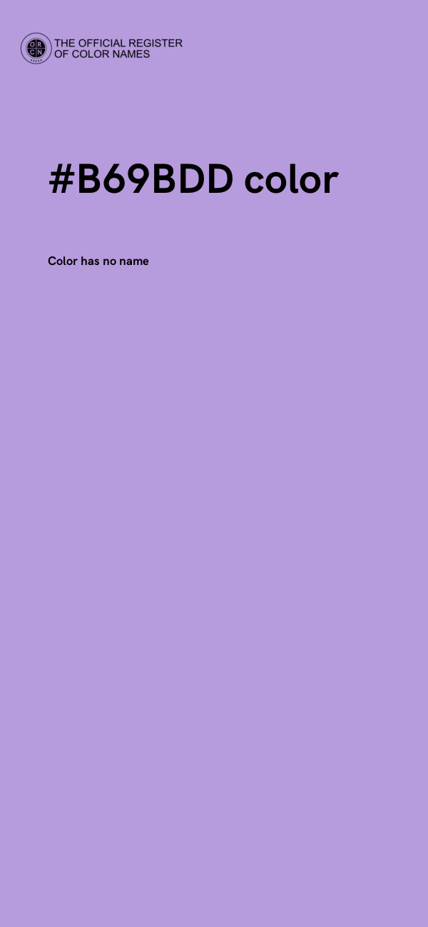 #B69BDD color image