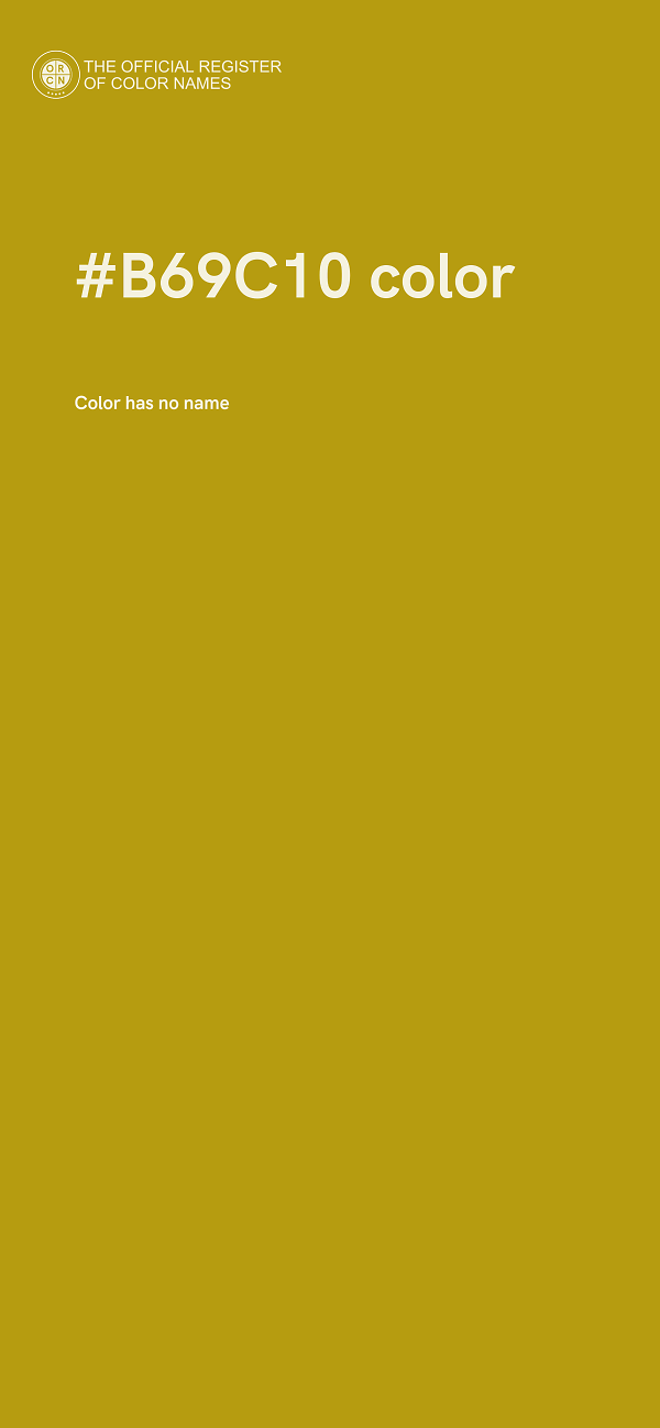 #B69C10 color image