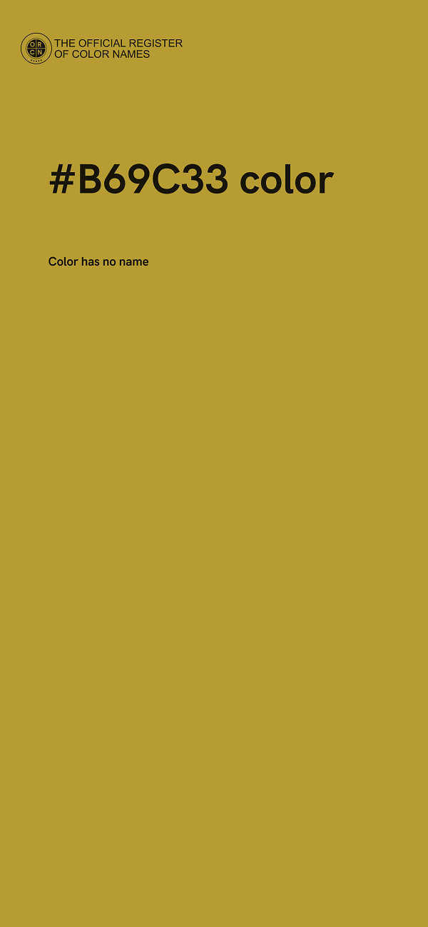 #B69C33 color image