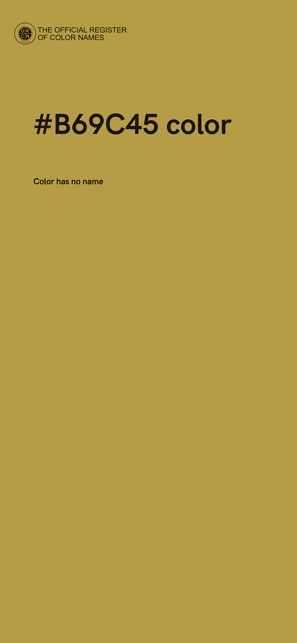 #B69C45 color image