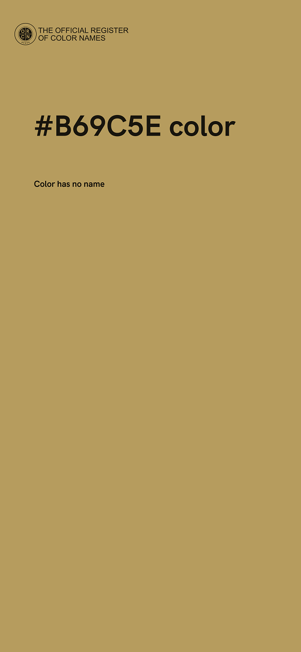 #B69C5E color image