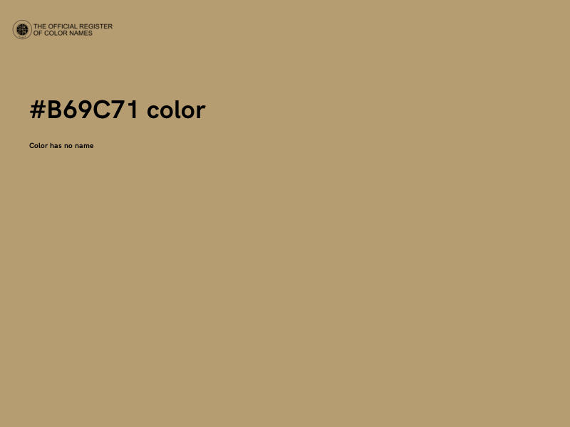 #B69C71 color image