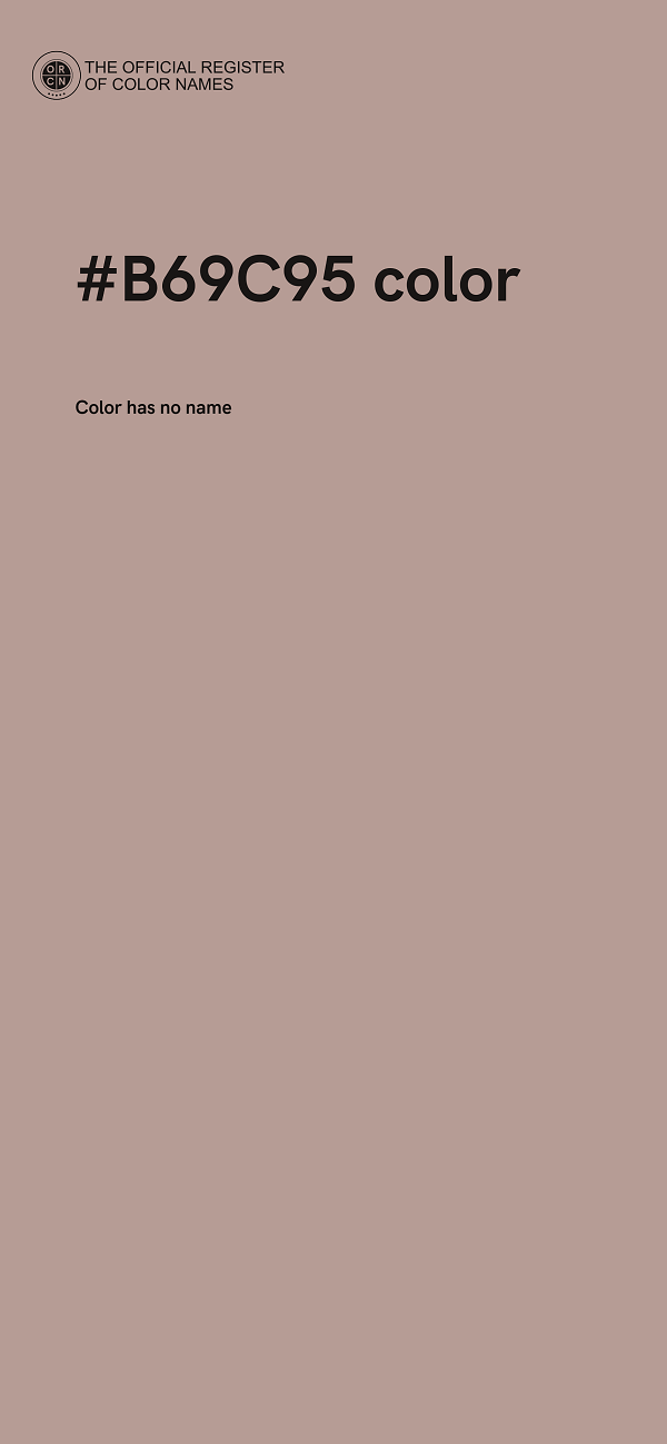 #B69C95 color image