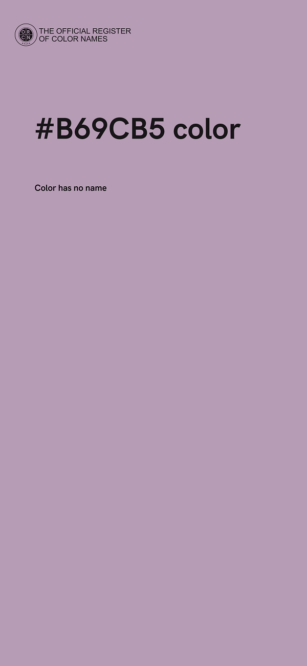 #B69CB5 color image