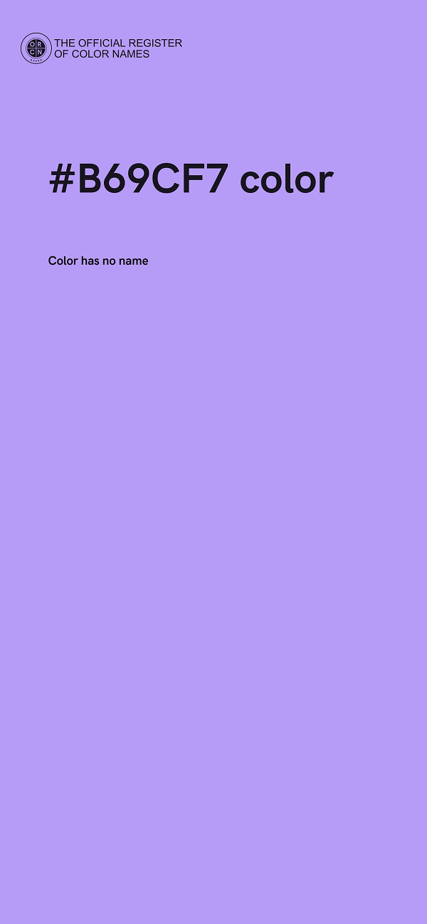 #B69CF7 color image