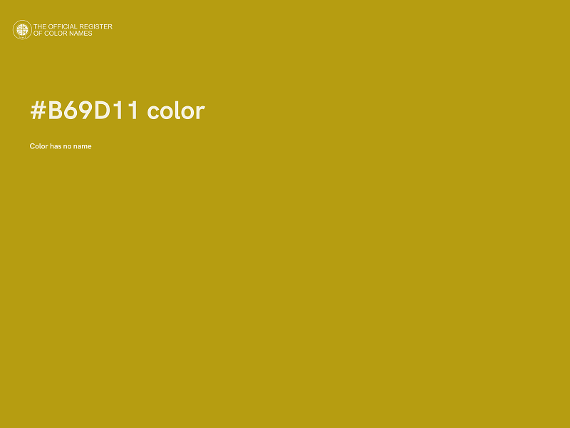 #B69D11 color image