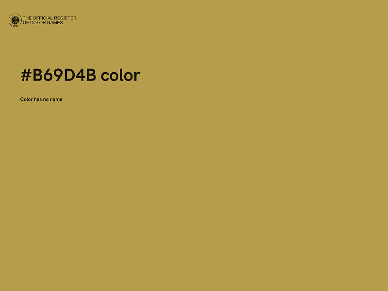 #B69D4B color image