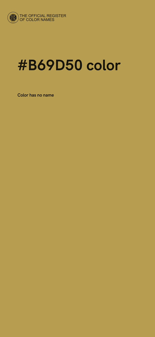 #B69D50 color image
