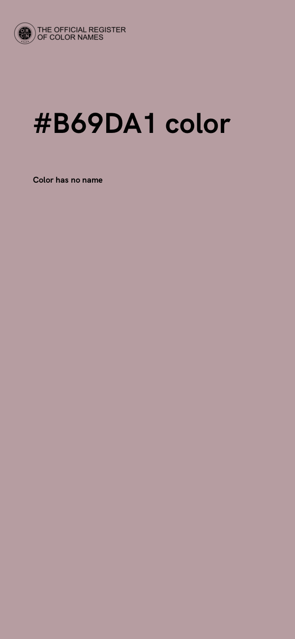 #B69DA1 color image