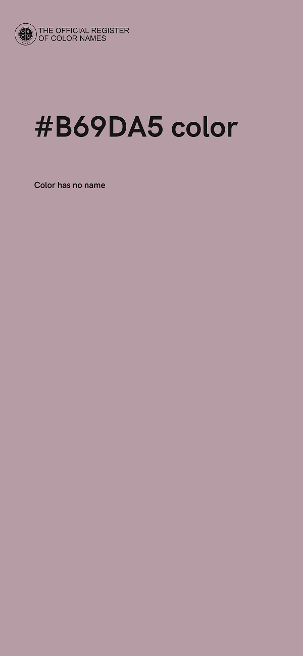 #B69DA5 color image