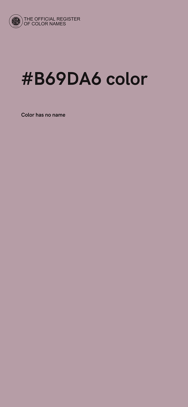 #B69DA6 color image