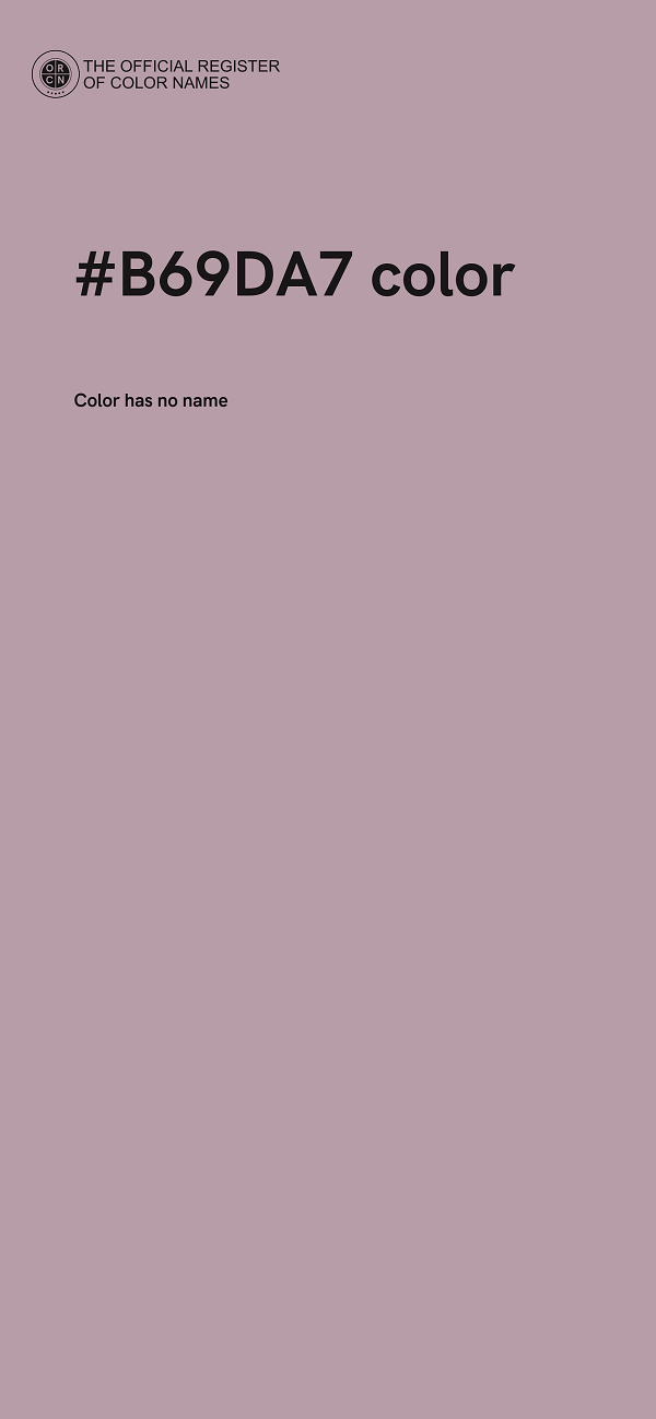 #B69DA7 color image
