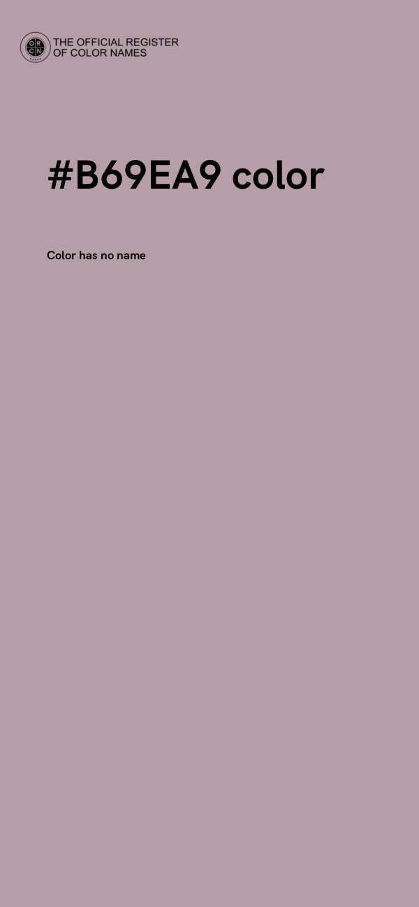 #B69EA9 color image