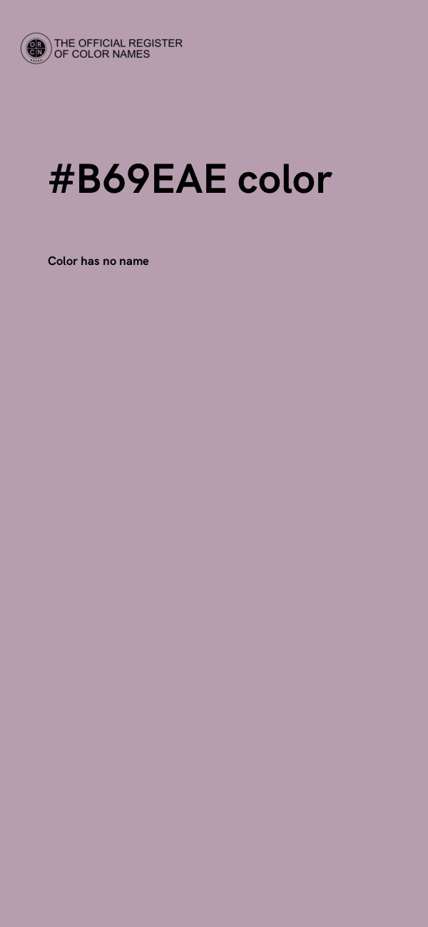 #B69EAE color image