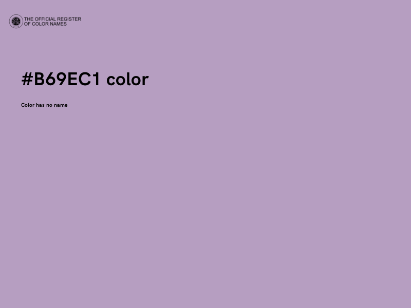 #B69EC1 color image