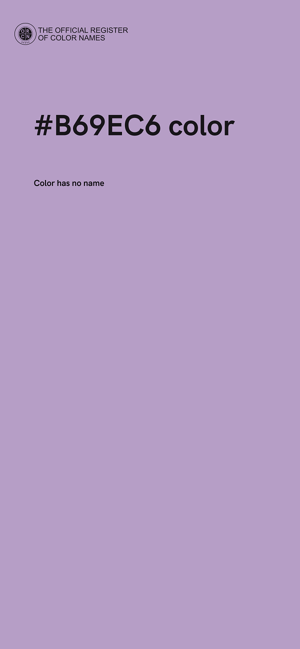 #B69EC6 color image