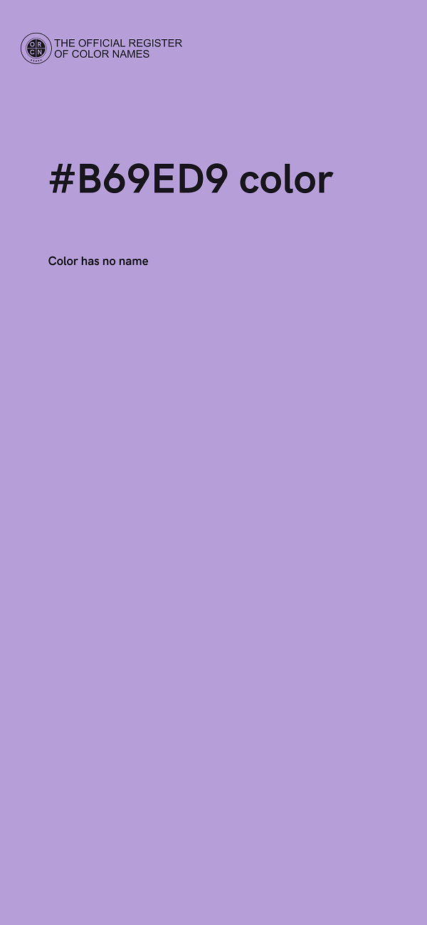#B69ED9 color image